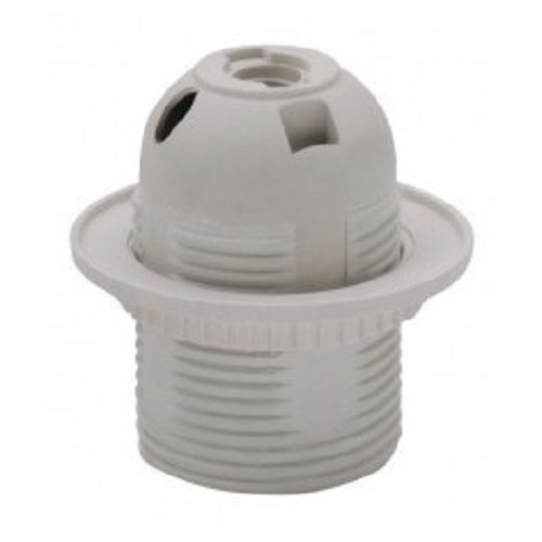 Патрон электрический пластиковый с держателем Feron Е27 230В 1000Вт Белый фото Патрон электрический пластиковый с держателем Feron Е27 230В 1000Вт Белый картинка